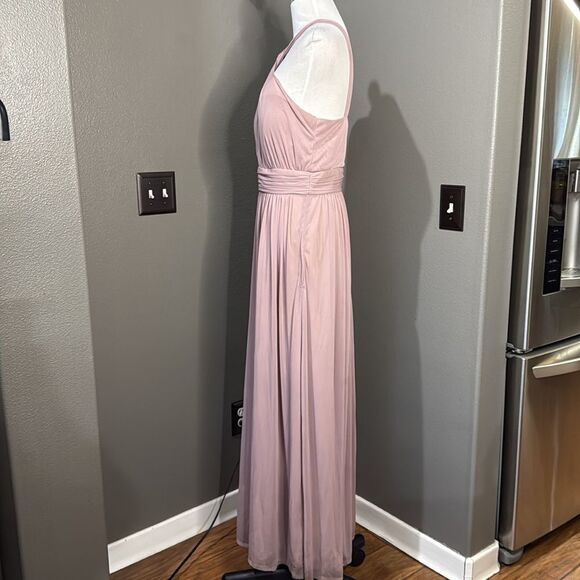 Birdy Grey Pink Halter Kiko Dusty Rose Bridesmaid Wedding Guest Prom Dress - Picture 13 of 14